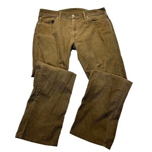 Levis 514 Straight Fit Corduroy Pants Mens 36x30 Brown Cords Casual Preppy